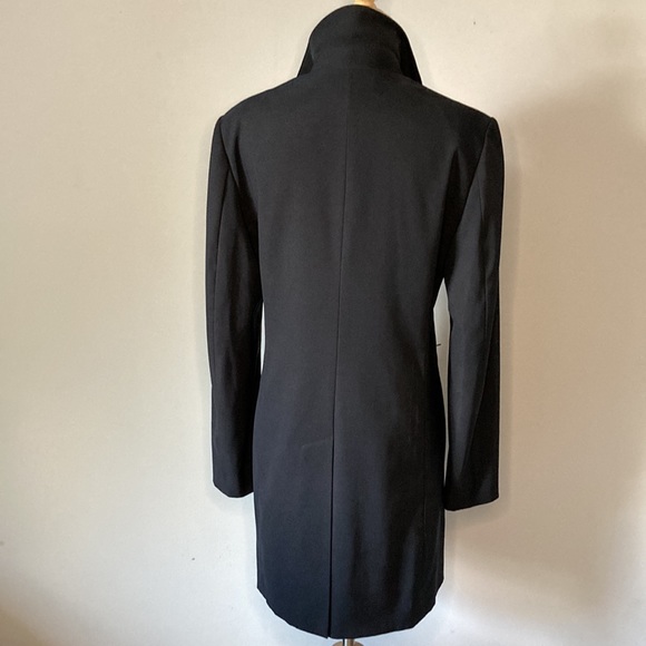 Slates Janet Howard Black Lightweight Overcoat Trench Size Small - Picture 8 of 11